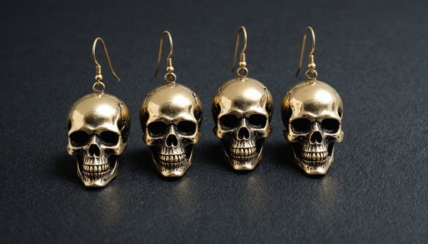 Boucles d'oreilles tête de mort : l'audace à porter au quotidien